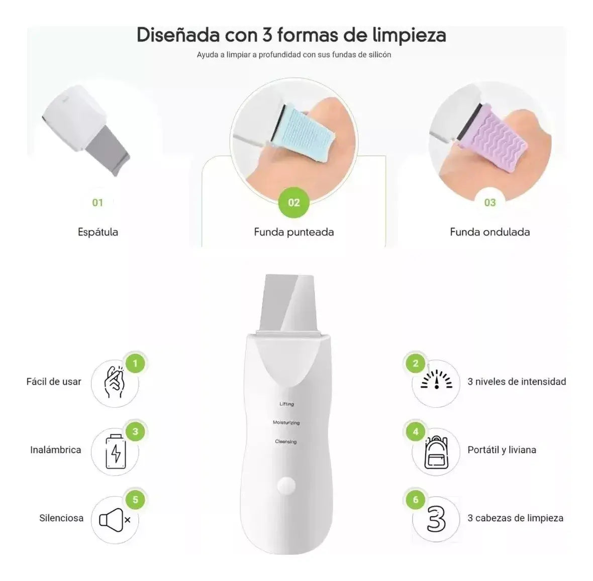 Limpiador Facial Ultrasónico