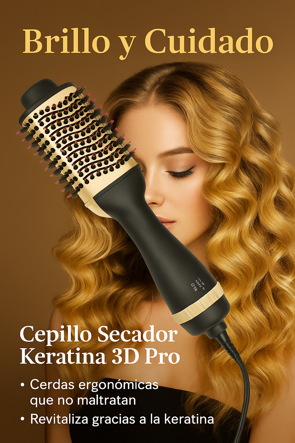 Cepillo Secador con Keratina